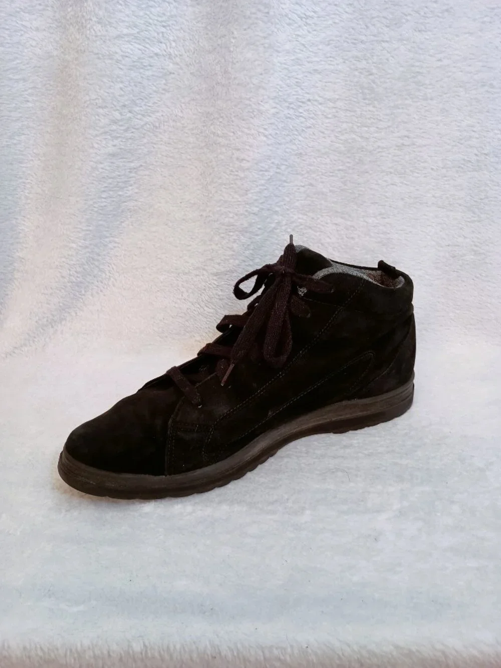 NWOB Vintage BOKS Reebok Black Suede Ankle Sneakers Boots Women's Size 10